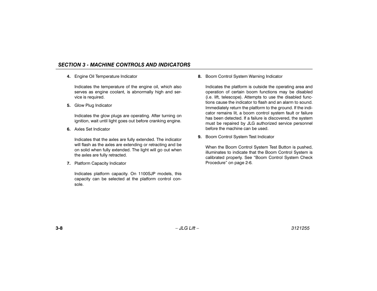 JLG 1100SJP Operator Manual User Manual | Page 40 / 130