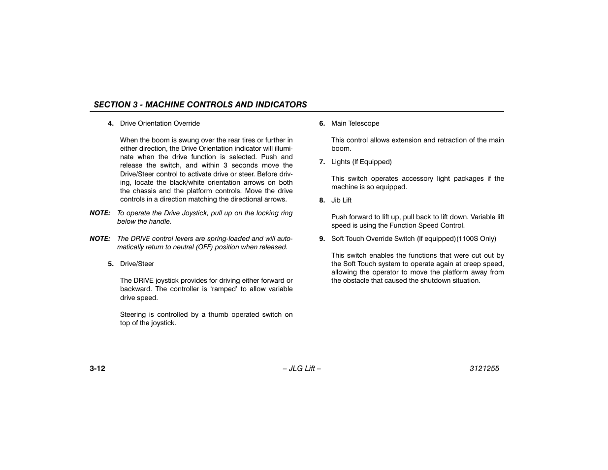 JLG 1100SJP Operator Manual User Manual | Page 44 / 130