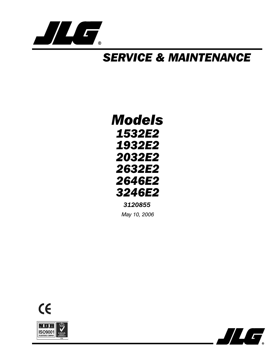 JLG 3246E2 Service Manual User Manual | 80 pages