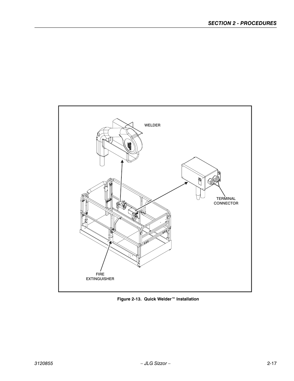Quick welder™ installation -17 | JLG 3246E2 Service Manual User Manual | Page 29 / 80