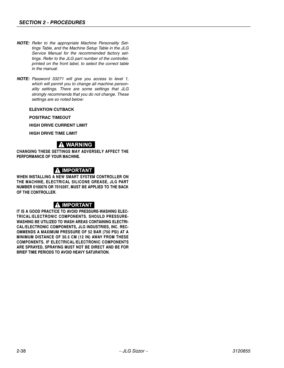 JLG 3246E2 Service Manual User Manual | Page 50 / 80