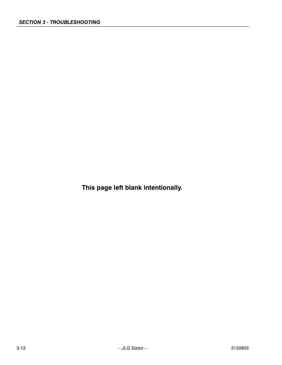 This page left blank intentionally | JLG 3246E2 Service Manual User Manual | Page 78 / 80