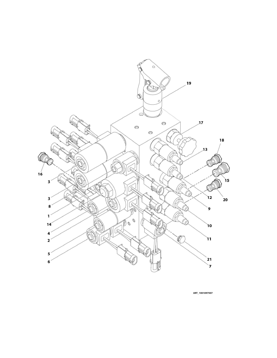 Figure 2-4. main control valve assembly | JLG M450 Parts Manual User Manual | Page 102 / 440