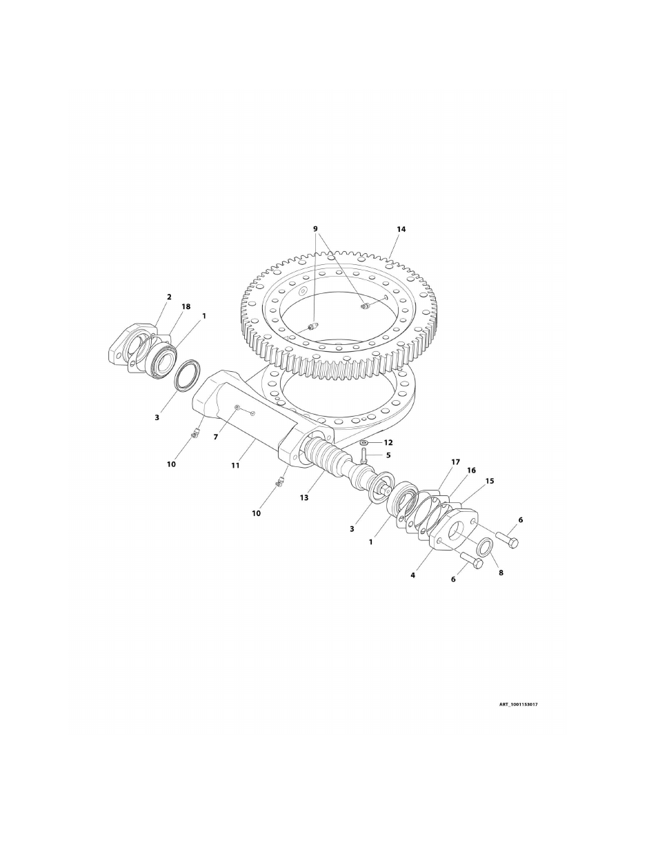 Figure 2-10. swing bearing assembly | JLG M450 Parts Manual User Manual | Page 116 / 440