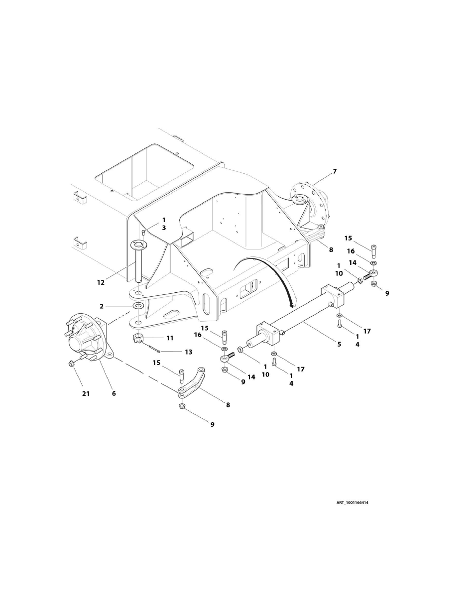 Figure 1-1. steering installation | JLG M450 Parts Manual User Manual | Page 12 / 440