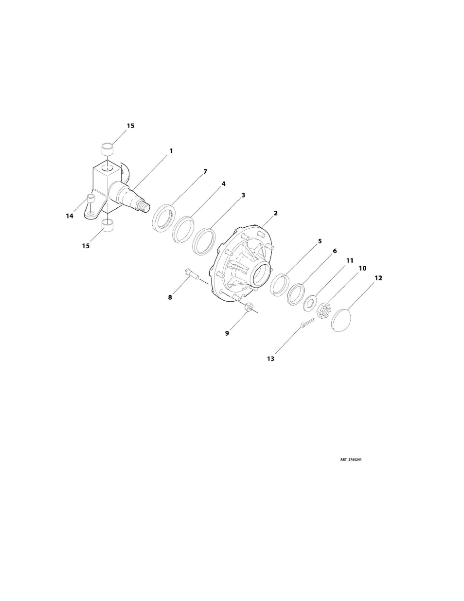 Figure 1-2. hub - spindle assembly - rh | JLG M450 Parts Manual User Manual | Page 14 / 440