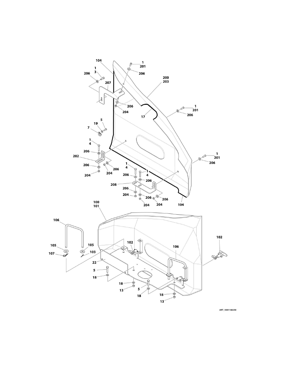 Figure 2-23. hood installation - e450aj/m450aj | JLG M450 Parts Manual User Manual | Page 142 / 440