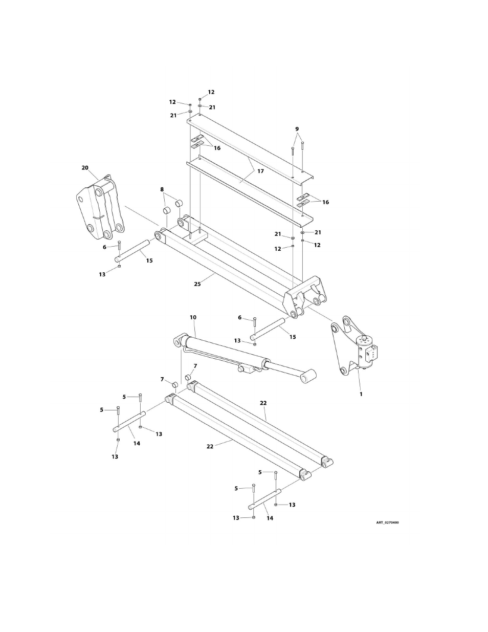 Figure 4-5. jib installation | JLG M450 Parts Manual User Manual | Page 162 / 440