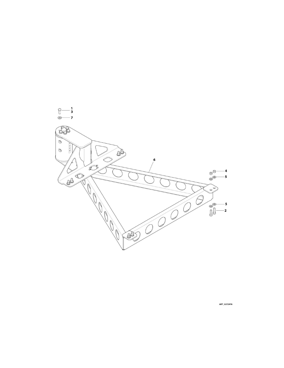 Figure 4-8. platform support installation | JLG M450 Parts Manual User Manual | Page 168 / 440