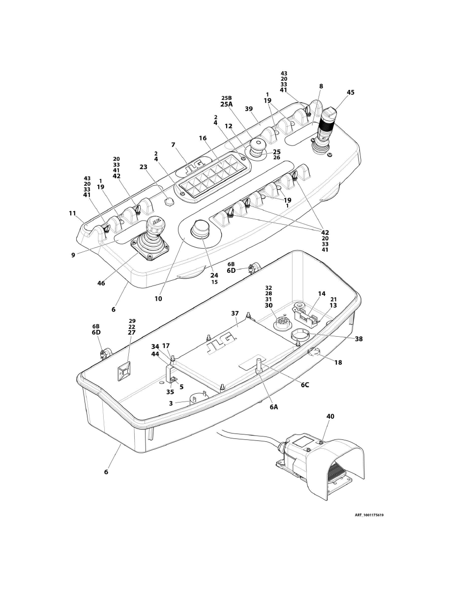 Figure 5-11. platform console assembly - ul listed | JLG M450 Parts Manual User Manual | Page 200 / 440