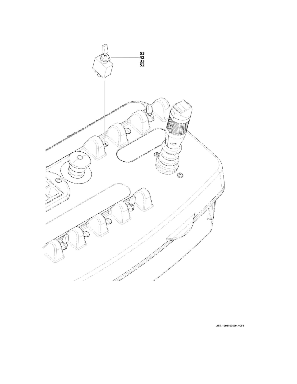 Figure 5-18. motor controls installation - m450aj | JLG M450 Parts Manual User Manual | Page 216 / 440