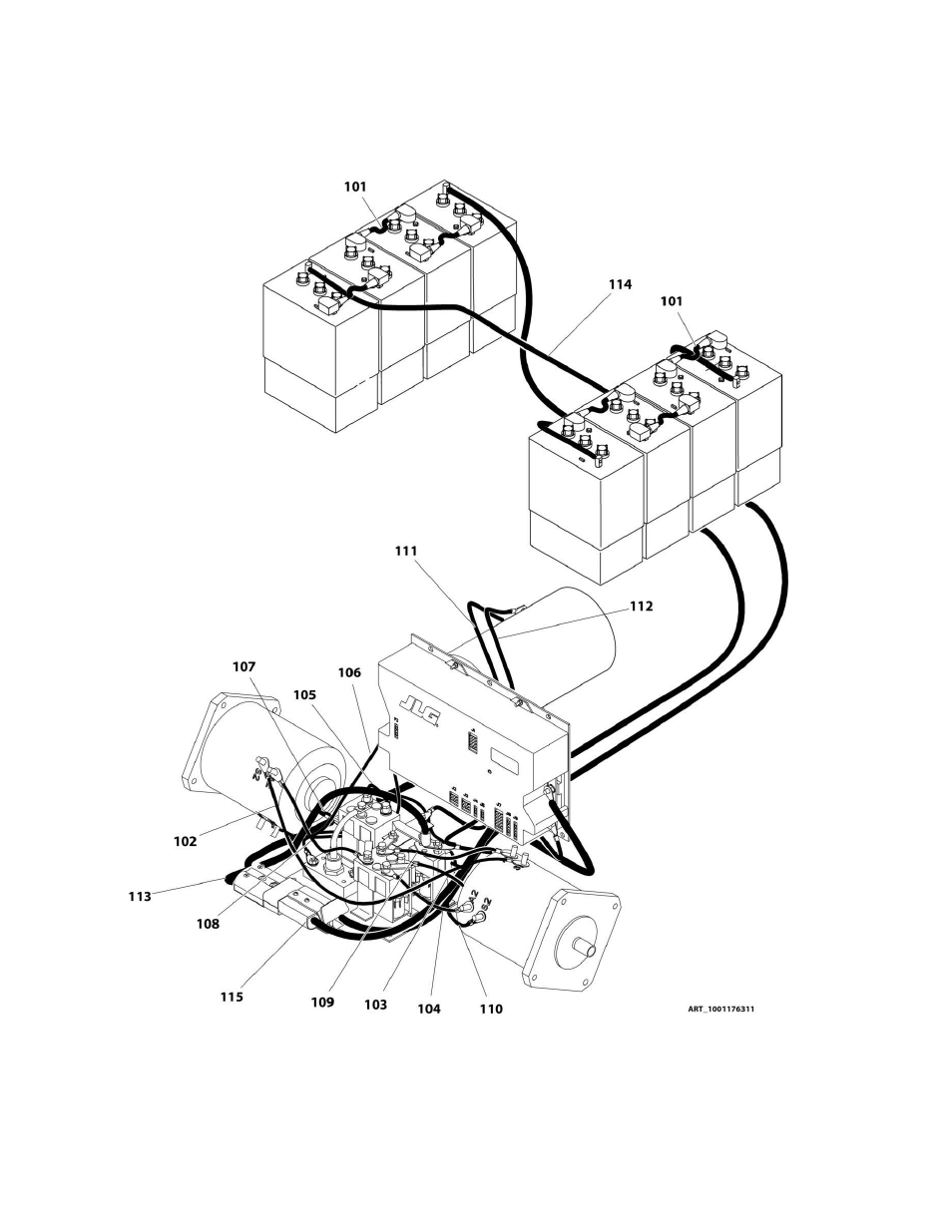 Figure 8-5. contactor cable kit - m450a | JLG M450 Parts Manual User Manual | Page 274 / 440