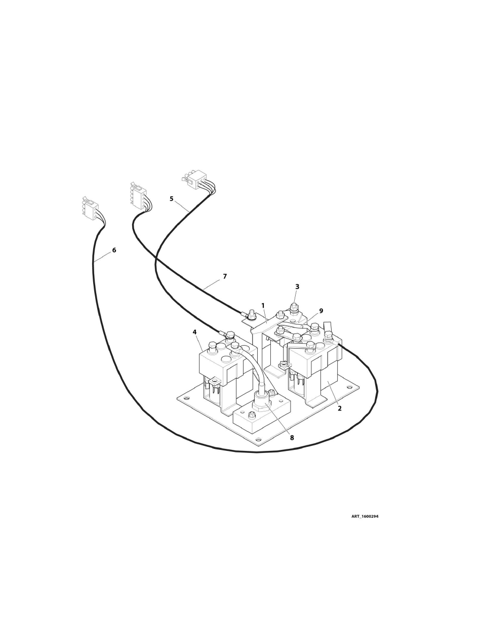 Figure 8-6. contactor plate assembly and harnesses | JLG M450 Parts Manual User Manual | Page 276 / 440