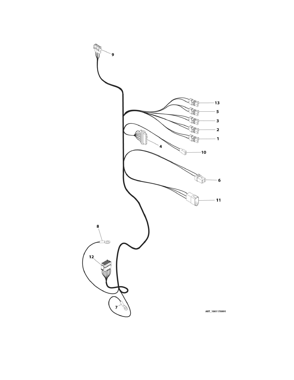 Figure 8-8. steer brake harness - e450a/e450aj | JLG M450 Parts Manual User Manual | Page 280 / 440