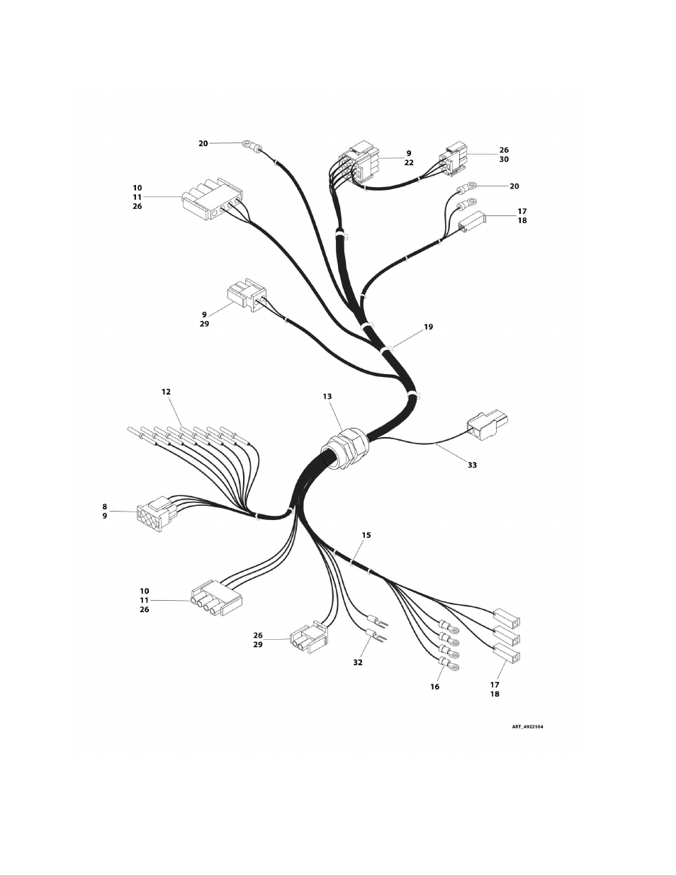 Figure 8-16. turntable/frame harness assembly | JLG M450 Parts Manual User Manual | Page 296 / 440