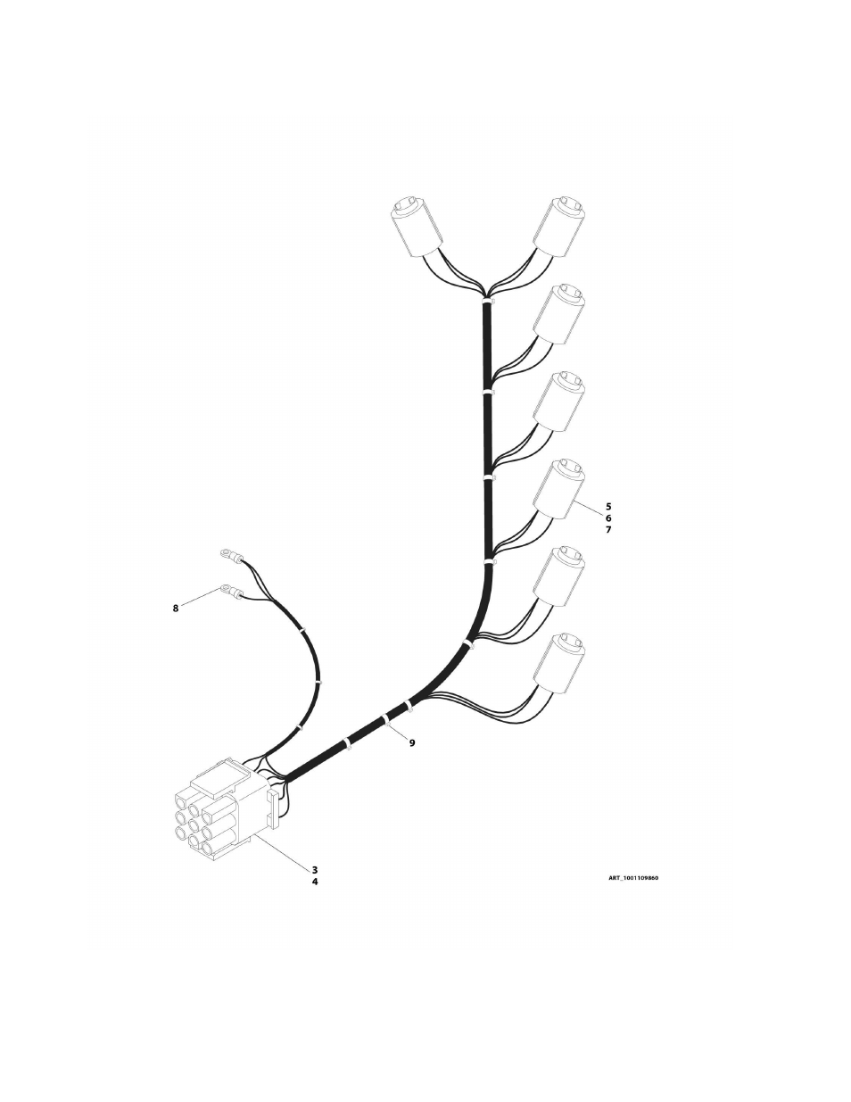 Figure 8-27. indicator lamp harness assembly | JLG M450 Parts Manual User Manual | Page 318 / 440