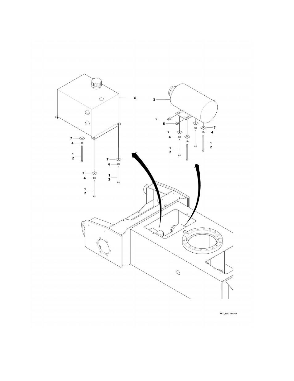 Figure 1-18. motor/pump/tank - m450aj | JLG M450 Parts Manual User Manual | Page 54 / 440