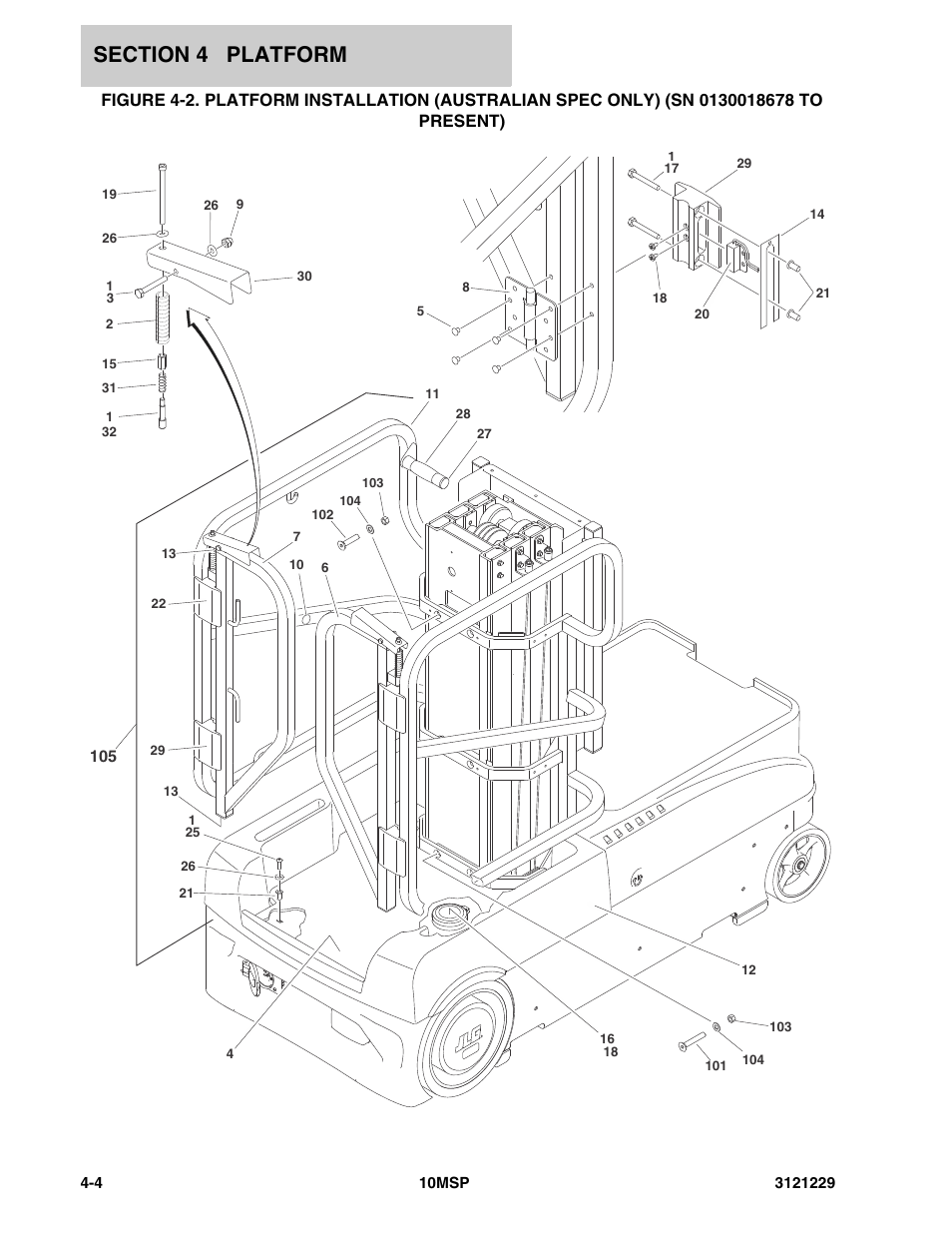 JLG 10MSP (3121229-2013) Parts Manual User Manual | Page 48 / 94