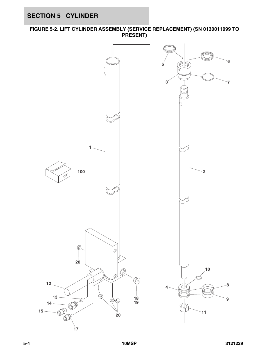 JLG 10MSP (3121229-2013) Parts Manual User Manual | Page 62 / 94