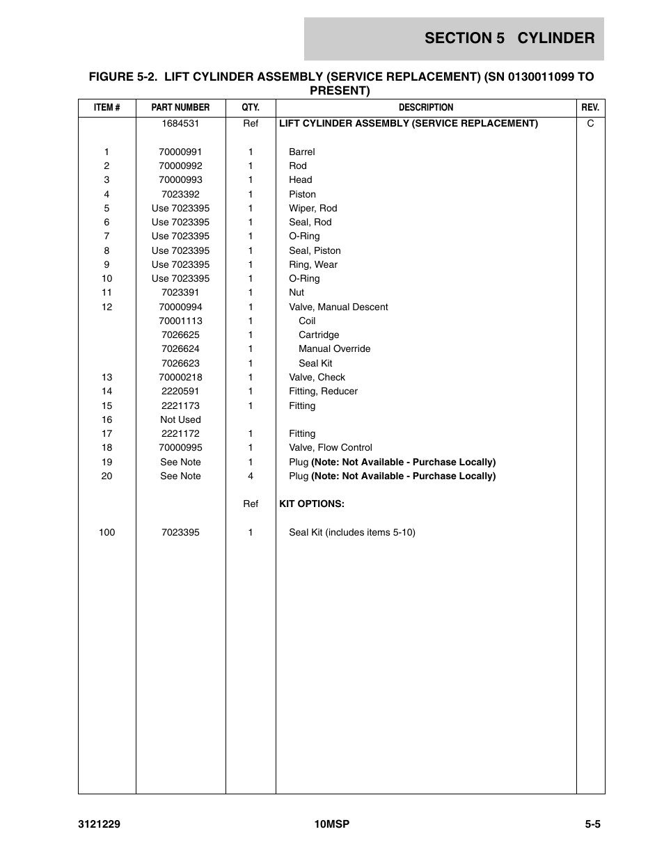 JLG 10MSP (3121229-2013) Parts Manual User Manual | Page 63 / 94