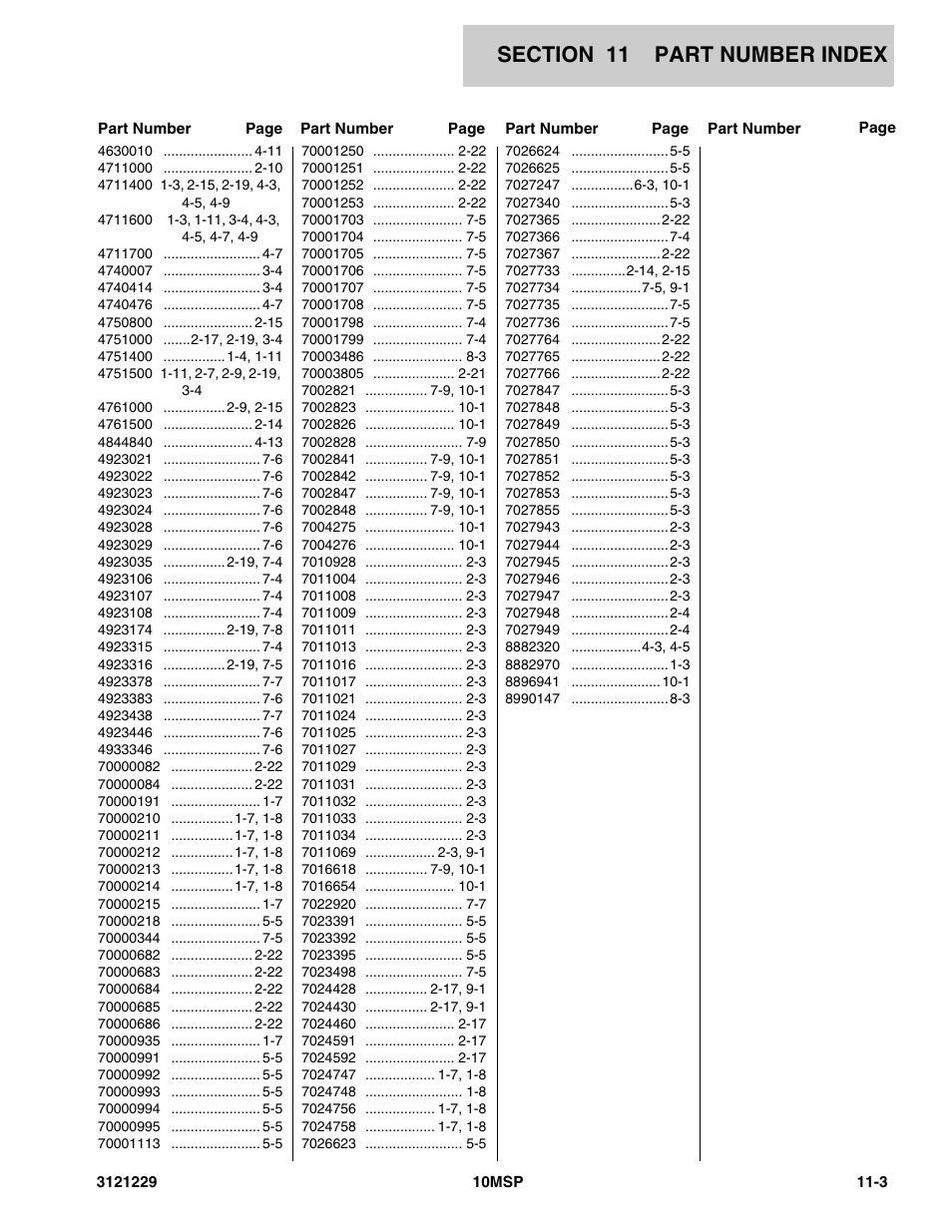 JLG 10MSP (3121229-2013) Parts Manual User Manual | Page 91 / 94