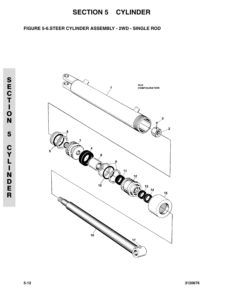 Steer cylinder assembly - 2wd - single rod -12 | JLG 34HA ANSI Parts Manual User Manual | Page 198 / 292