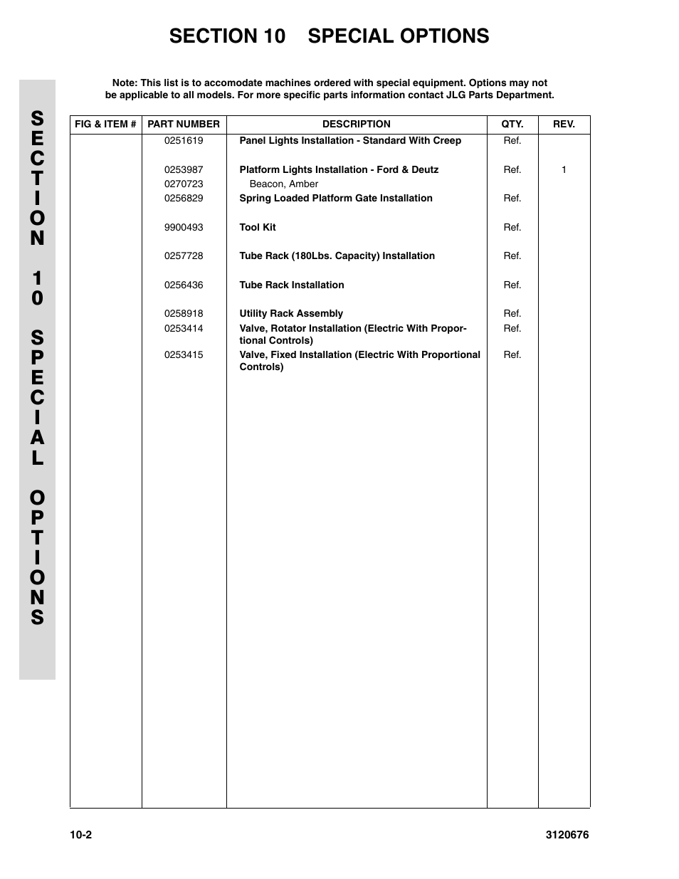 JLG 34HA ANSI Parts Manual User Manual | Page 274 / 292