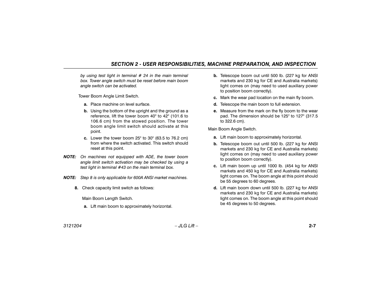 JLG 600A_AJ Operator Manual User Manual | Page 29 / 148
