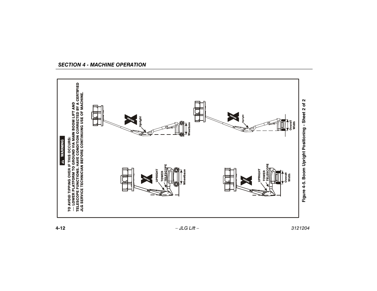 Boom upright positioning - sheet 2 of 2 -12 | JLG 600A_AJ Operator Manual User Manual | Page 68 / 148