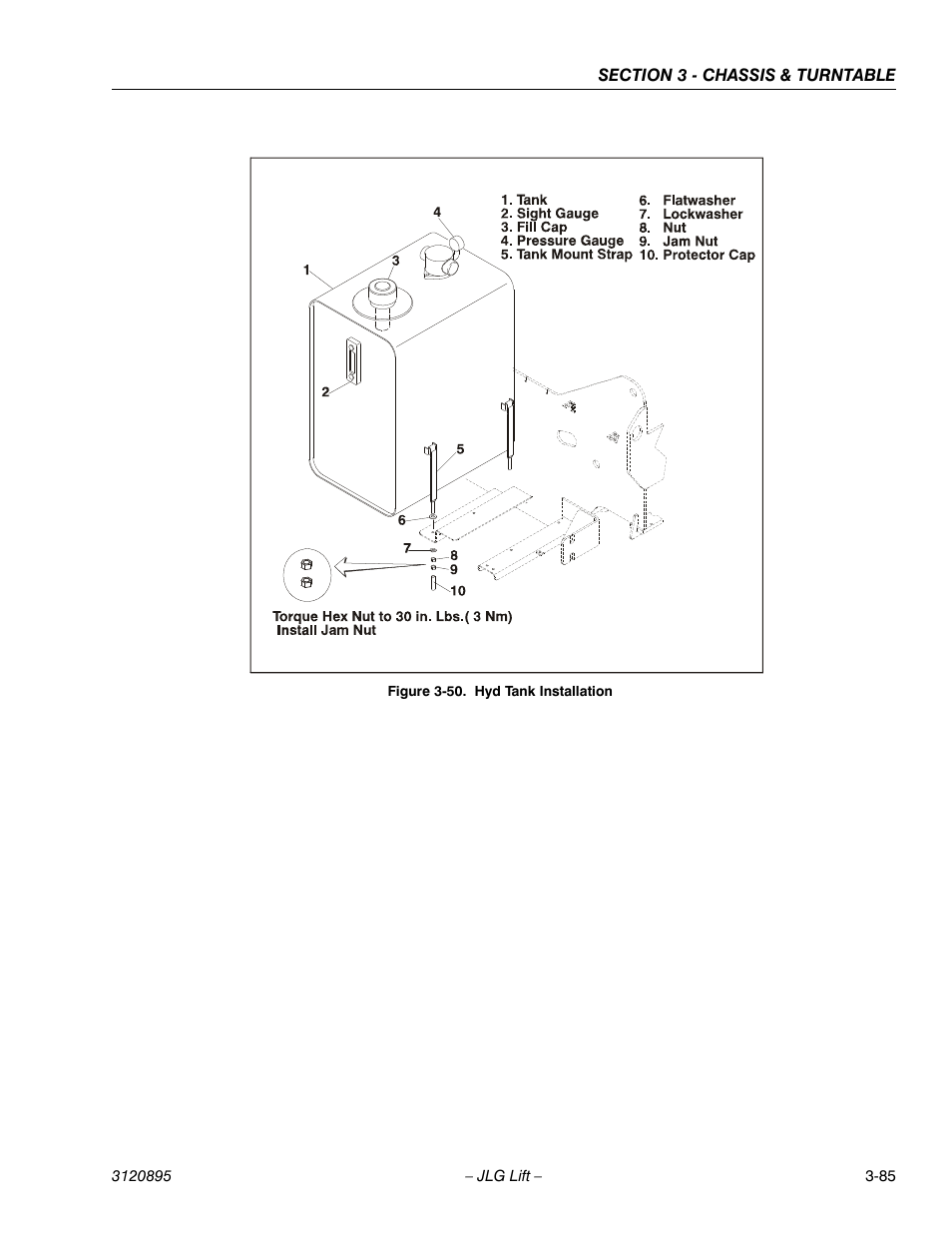 Hyd tank installation -85 | JLG 460SJ Service Manual User Manual | Page 137 / 462