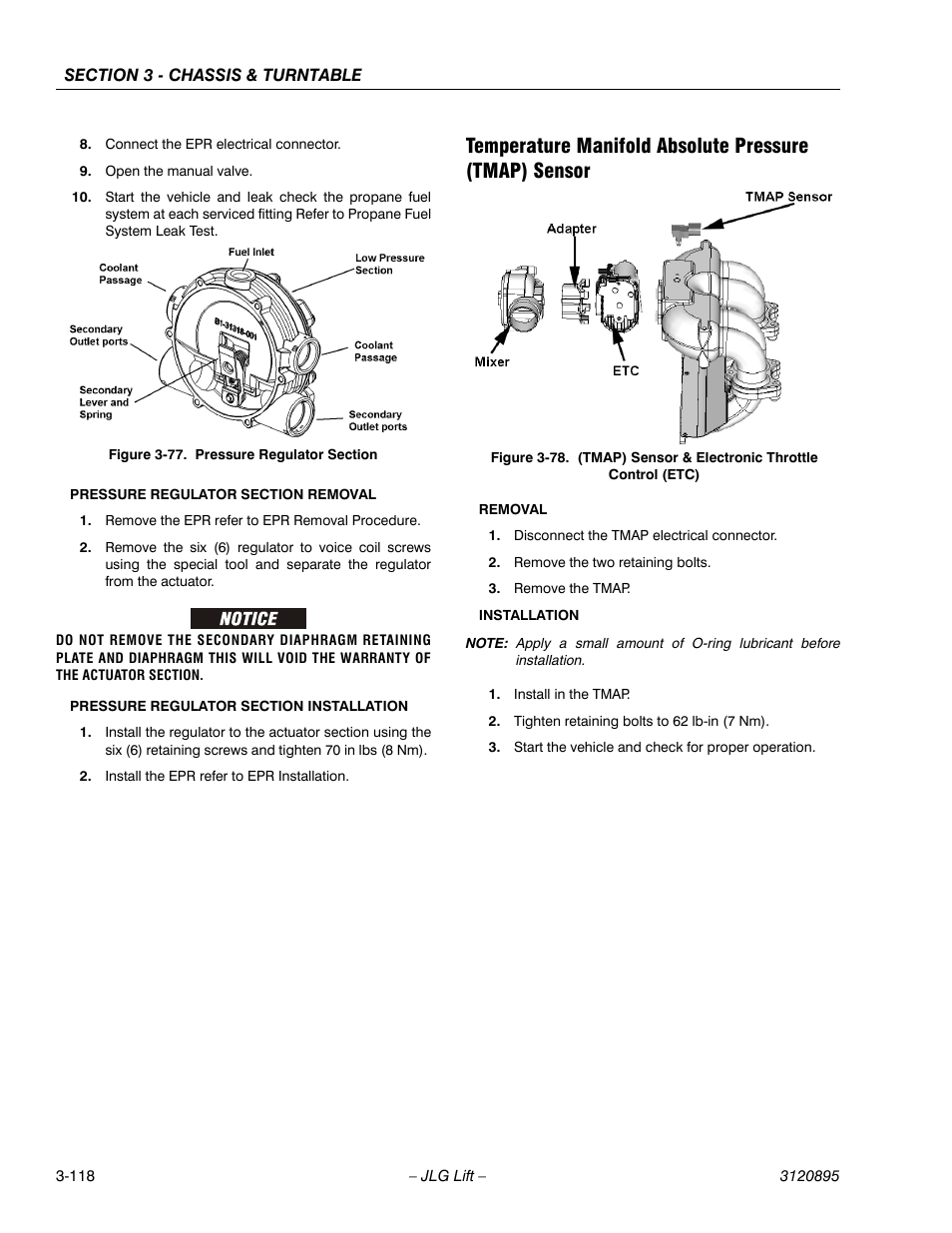 Pressure regulator section -118 | JLG 460SJ Service Manual User Manual | Page 170 / 462