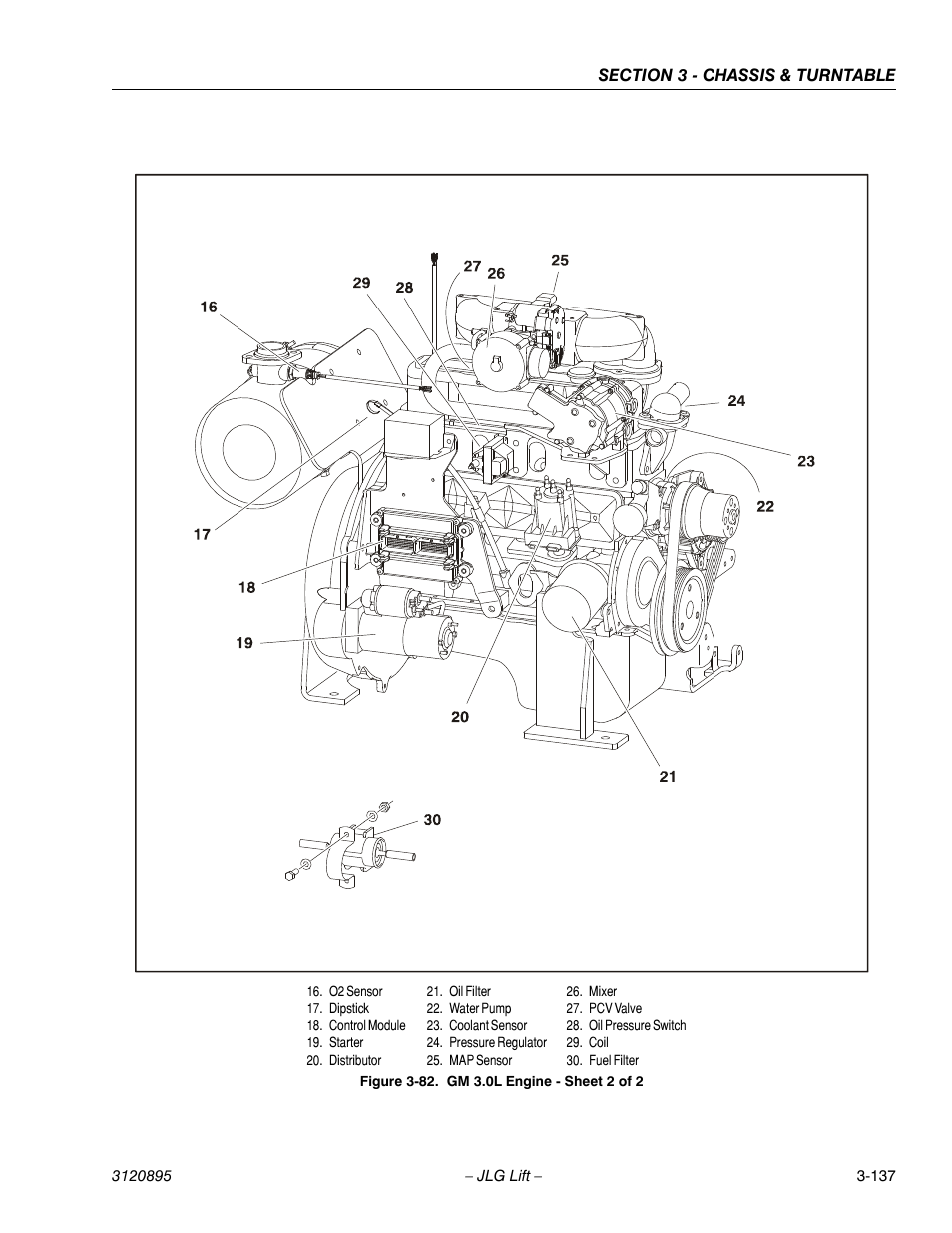 Gm 3.0l engine - sheet 2 of 2 -137 | JLG 460SJ Service Manual User Manual | Page 189 / 462