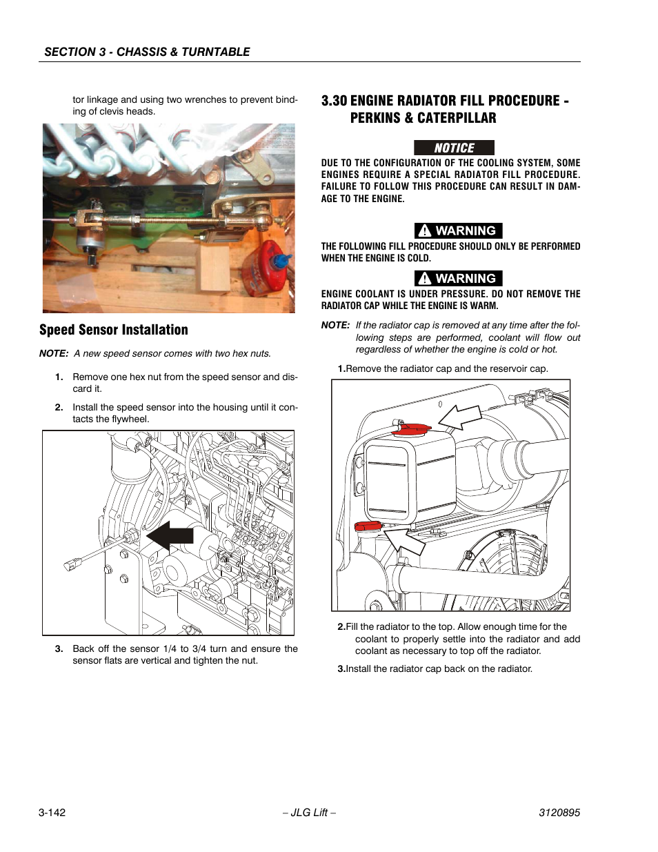 Speed sensor installation, Speed sensor installation -142 | JLG 460SJ Service Manual User Manual | Page 194 / 462