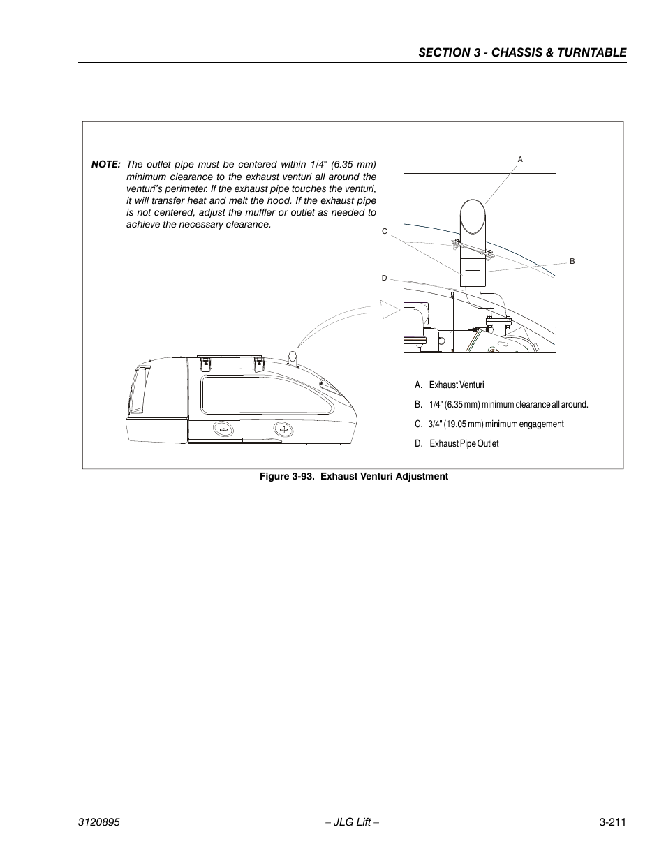 Exhaust venturi adjustment -211 | JLG 460SJ Service Manual User Manual | Page 263 / 462