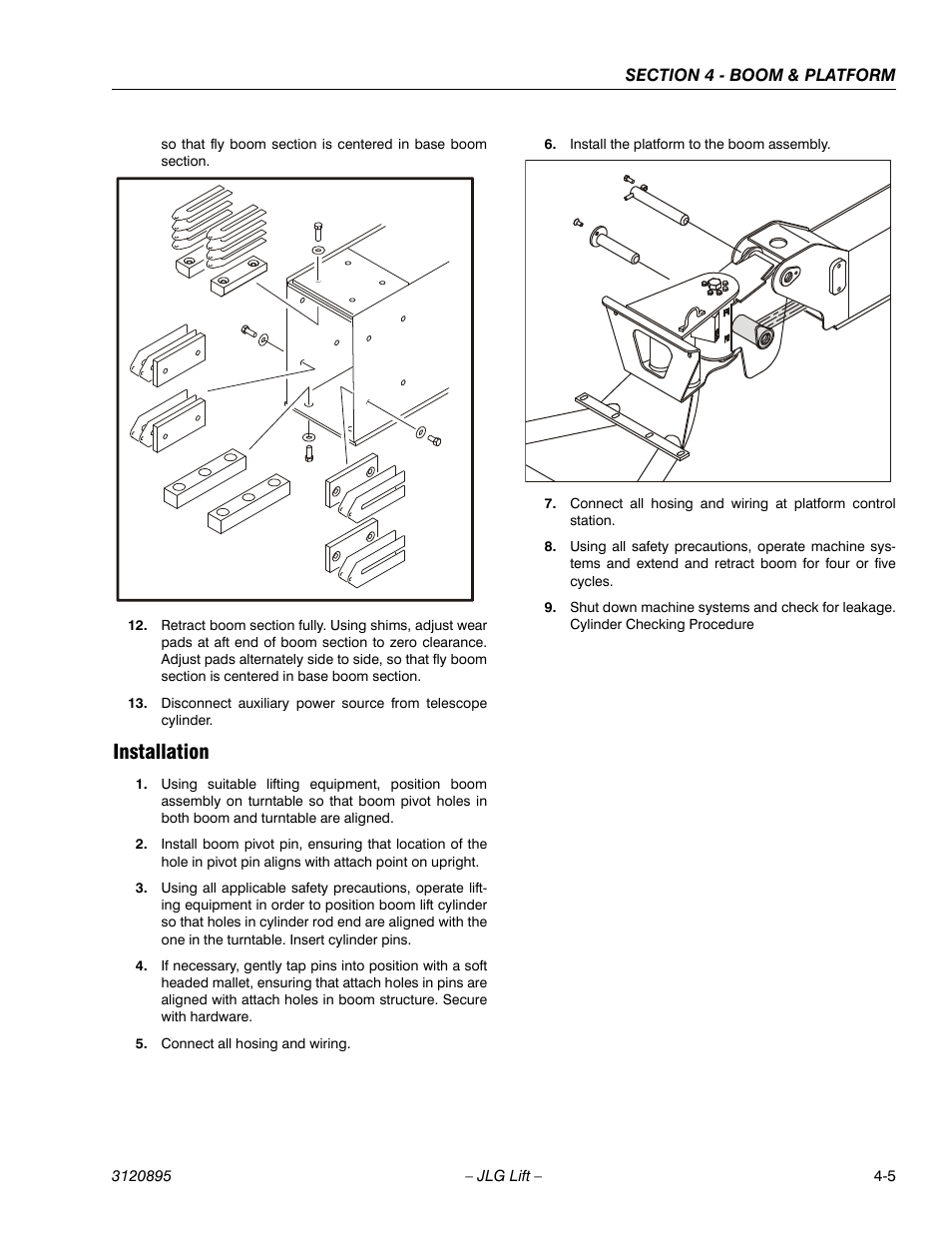 Installation, Installation -5 | JLG 460SJ Service Manual User Manual | Page 269 / 462