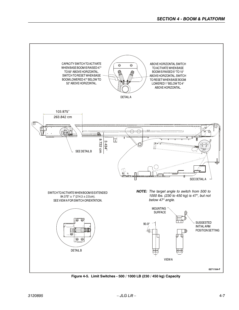 See figure 4-5., f, Ee figure 4-5 | JLG 460SJ Service Manual User Manual | Page 271 / 462