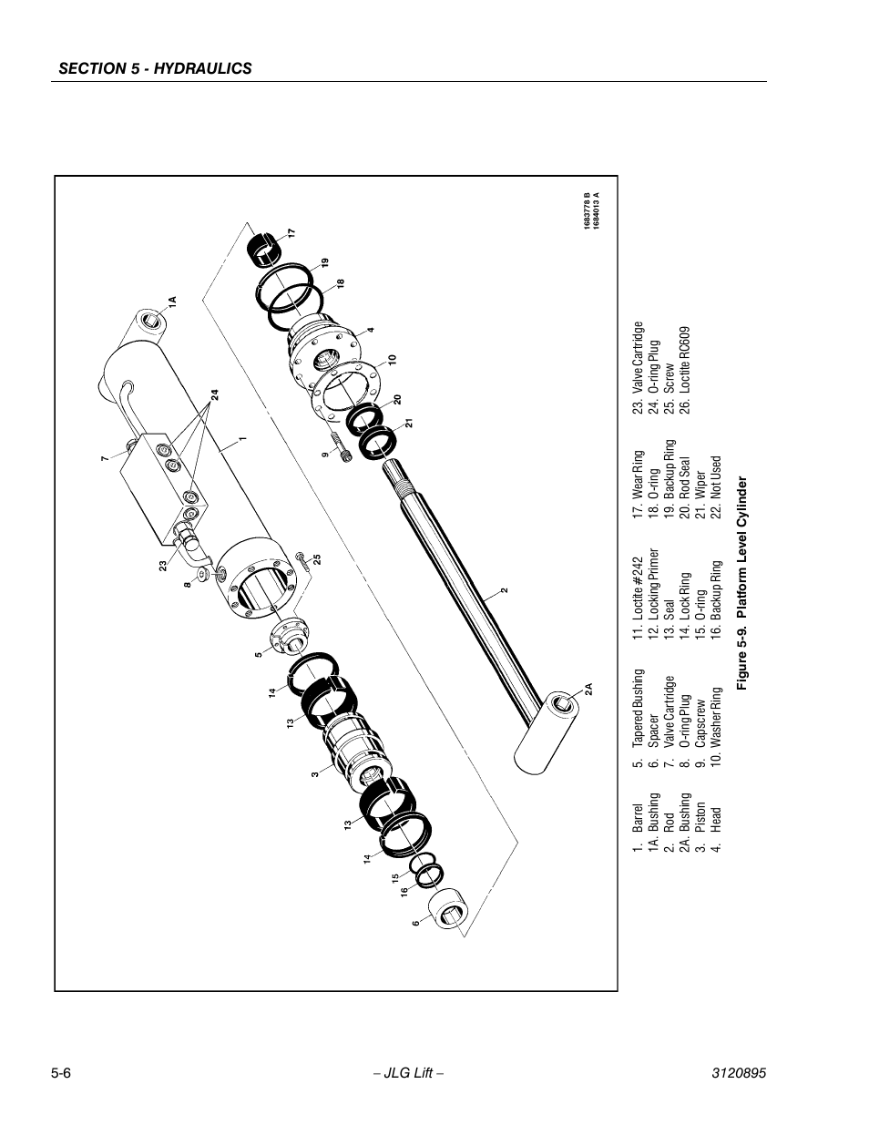 Platform level cylinder -6 | JLG 460SJ Service Manual User Manual | Page 294 / 462