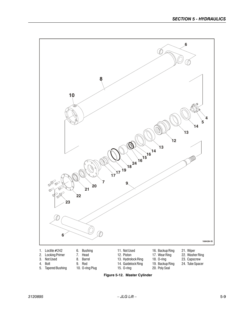 Master cylinder -9 | JLG 460SJ Service Manual User Manual | Page 297 / 462