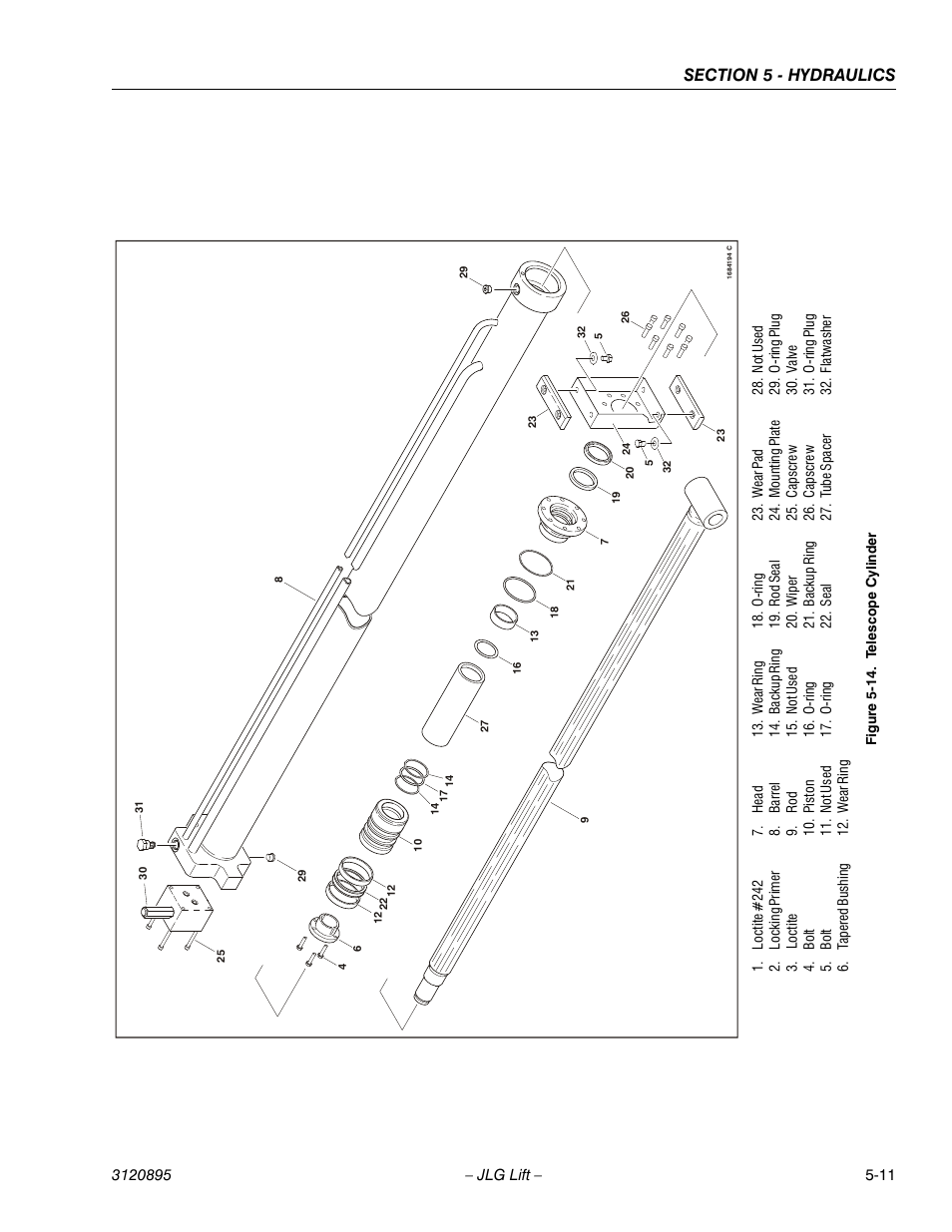 Telescope cylinder -11 | JLG 460SJ Service Manual User Manual | Page 299 / 462