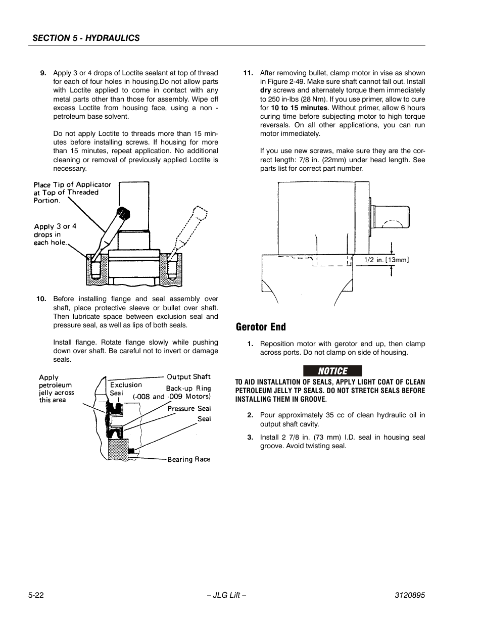 Gerotor end, Gerotor end -22 | JLG 460SJ Service Manual User Manual | Page 310 / 462