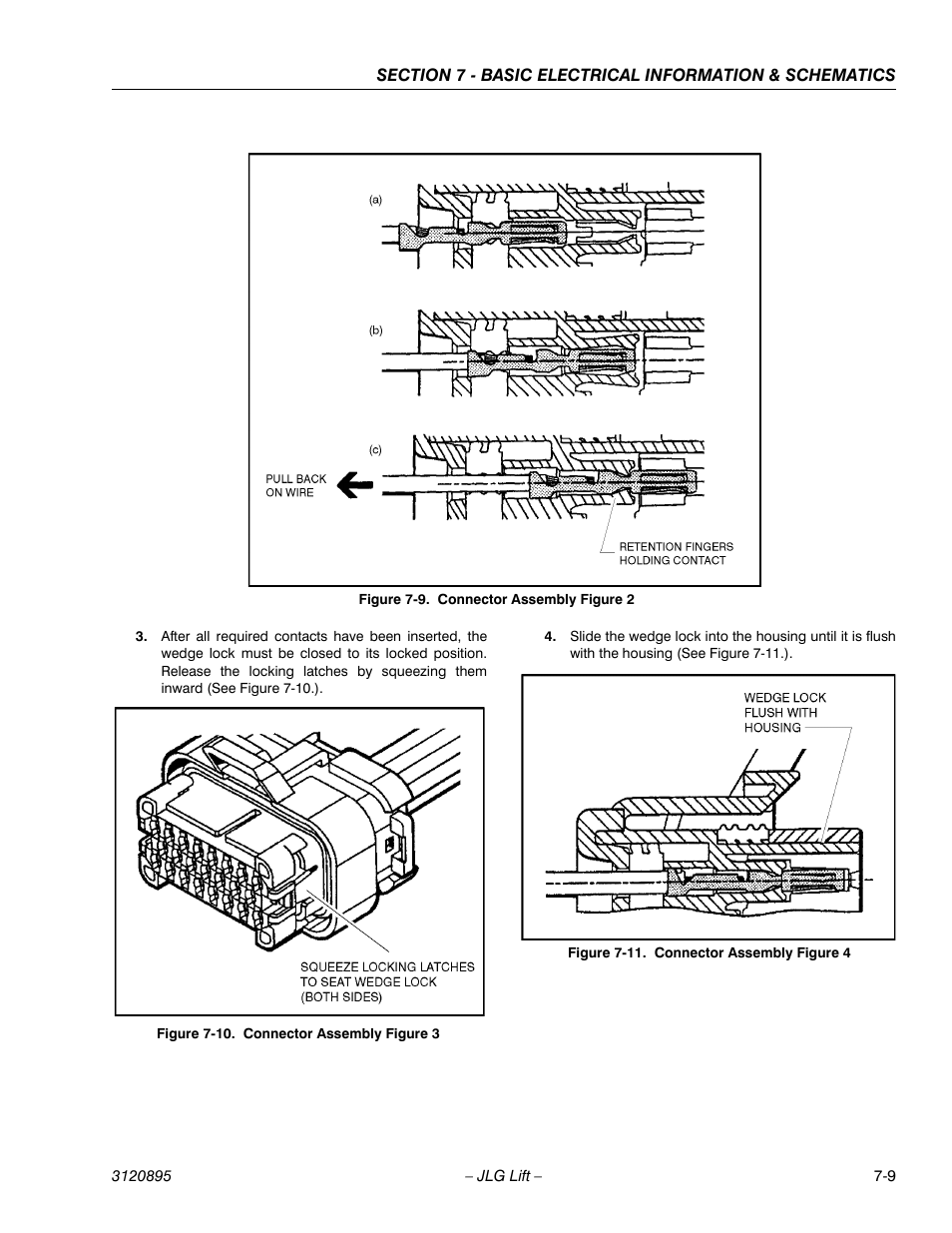 Connector assembly figure 2 -9, Connector assembly figure 3 -9, Connector assembly figure 4 -9 | JLG 460SJ Service Manual User Manual | Page 411 / 462