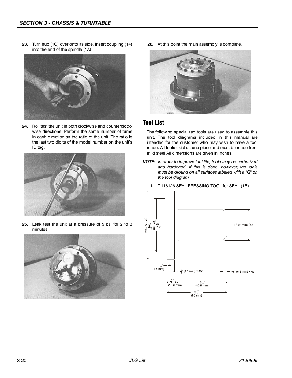 Tool list, Tool list -20 | JLG 460SJ Service Manual User Manual | Page 72 / 462