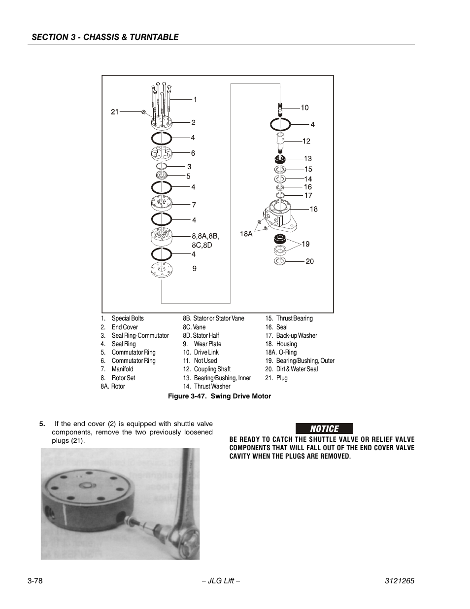 Swing drive motor -78 | JLG 1100SB Service Manual User Manual | Page 120 / 444