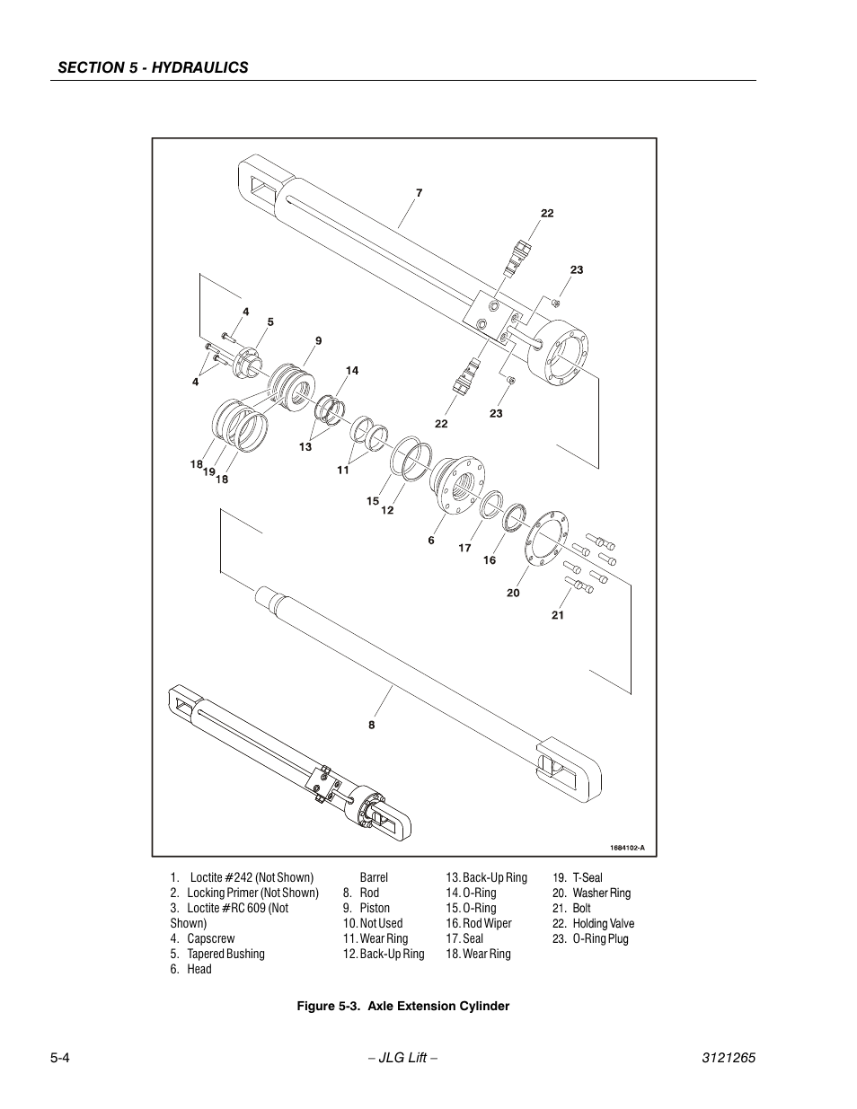 Axle extension cylinder -4 | JLG 1100SB Service Manual User Manual | Page 238 / 444