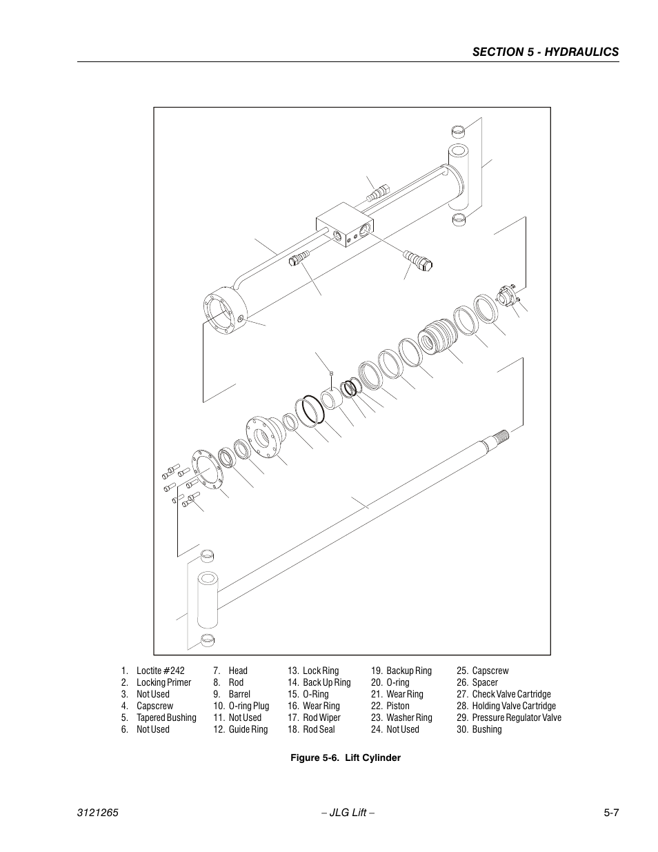 Lift cylinder -7 | JLG 1100SB Service Manual User Manual | Page 241 / 444