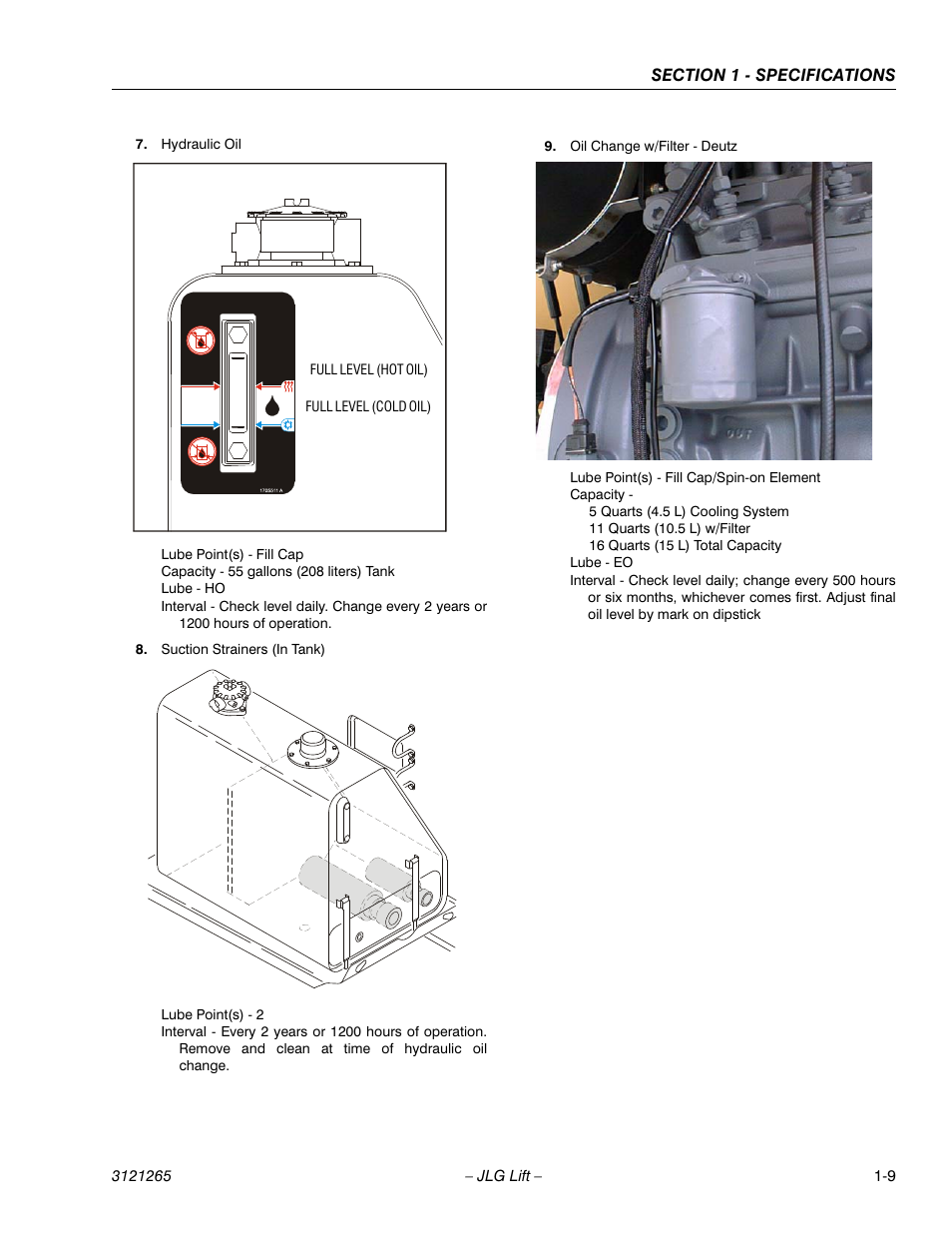 JLG 1100SB Service Manual User Manual | Page 25 / 444
