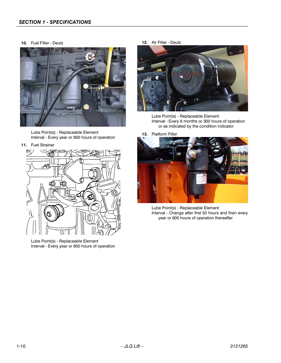JLG 1100SB Service Manual User Manual | Page 26 / 444