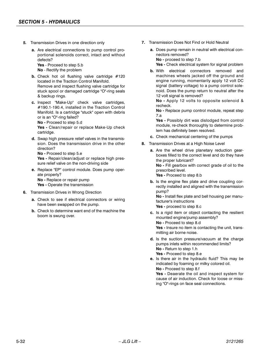 JLG 1100SB Service Manual User Manual | Page 266 / 444