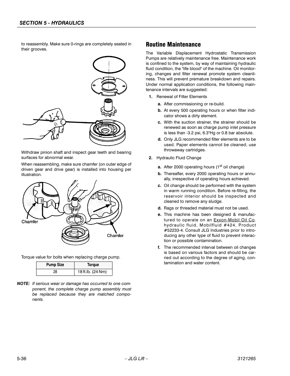 Routine maintenance, Routine maintenance -36 | JLG 1100SB Service Manual User Manual | Page 270 / 444