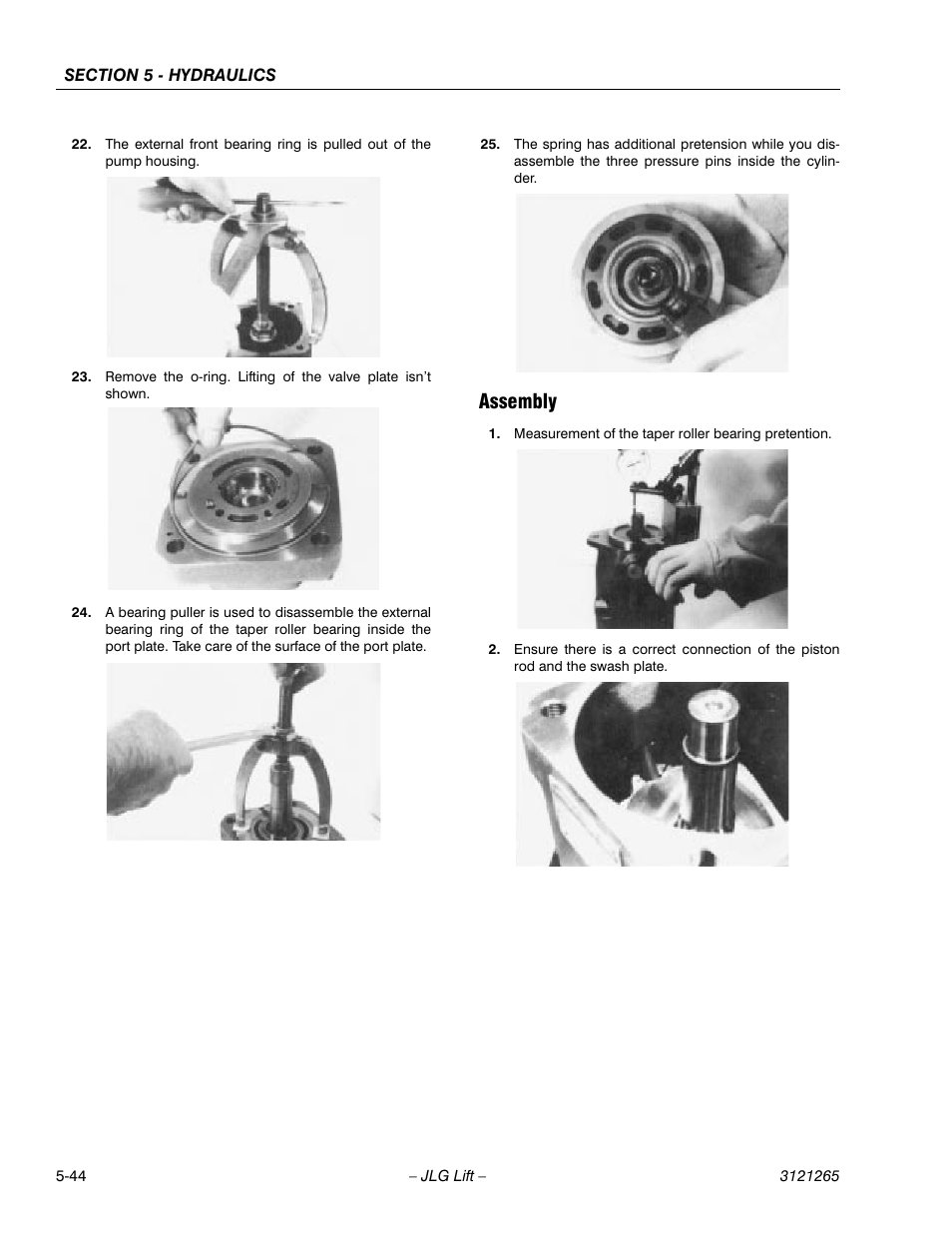 Assembly, Assembly -44 | JLG 1100SB Service Manual User Manual | Page 278 / 444